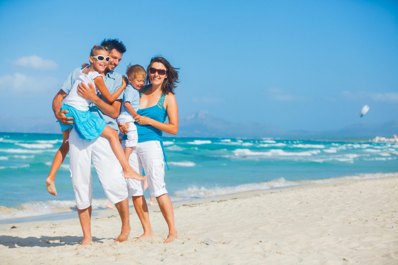 Family in Beach